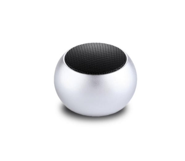 Trådlös Bluetooth-högtalare, bärbar mini Bluetooth-högtalare i metall för utomhusbruk (Silvergrå)