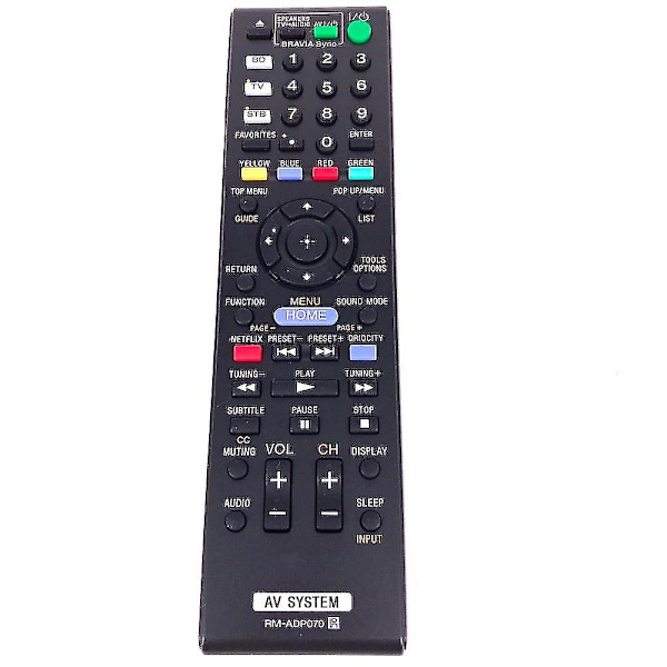Ersättningsfjärrkontroll RM-ADP070 för Sony AV-system BDV-E780W HBD-E280 BDV-E980W HBD-E580 Fernbe