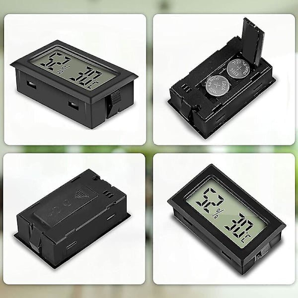 Mini Digital LCD Termometer Hygrometer Temperatur Fuktighetsmätare (5-pack)
