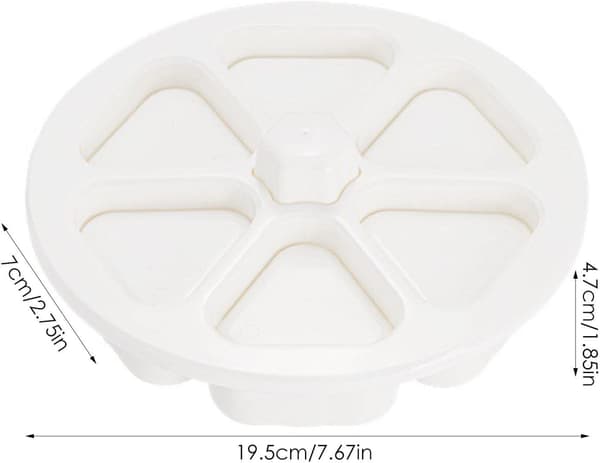 1 stk. løkform, seks-ruters trekantet risballform, non-stick