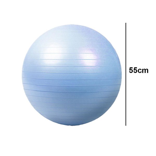 Träningsboll - Balansyogaboll för träning, stabilitetsfödelseboll för graviditet Blue 55CM