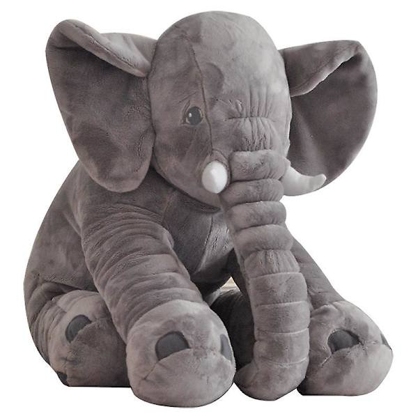 Iso pehmeä söpö tyyny pehmolelu norsu eläin lelu lapsille lahja 16\" & 24\" Grey 60cm