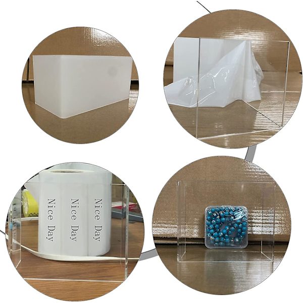 6 stk. Akryl Display Stativer Holder U-Formet Smykke Display Stativ Transparent Hylde Showcase Til Smykke Display, Hjem Og Butik