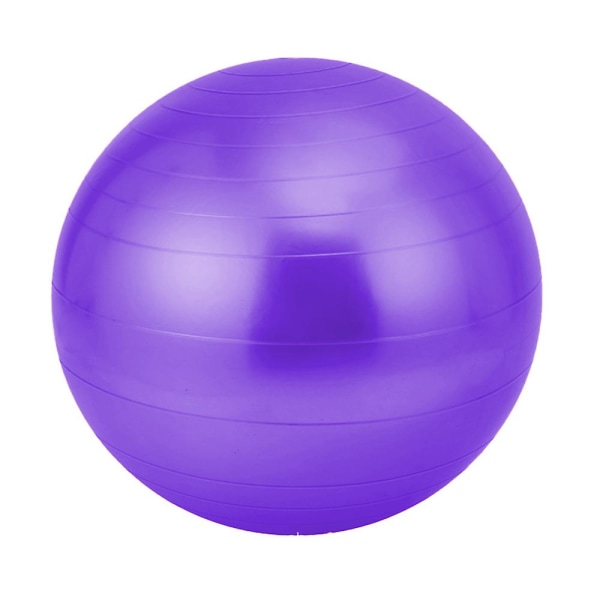 Yoga Smooth Ball för Fitnessövning Pilates med vikt Purple 65CM