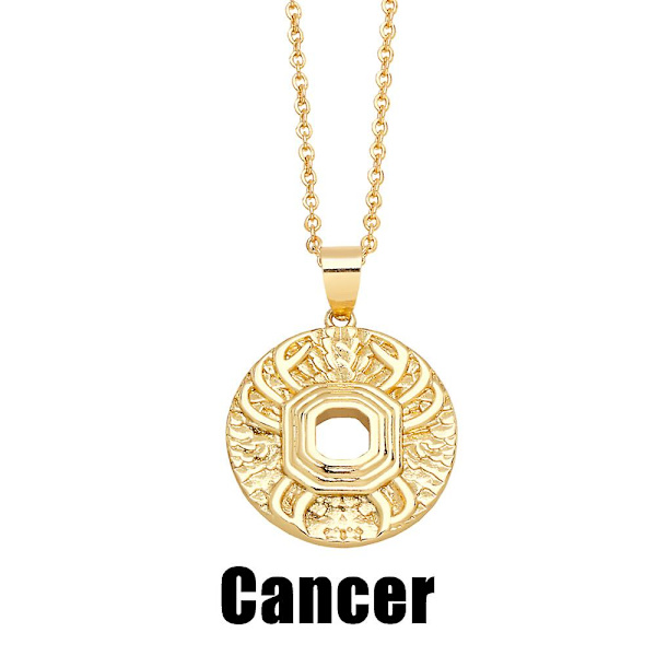 Halsband Vintage Zirkon Konstellation Mode Smycken Ac8505 Cancer