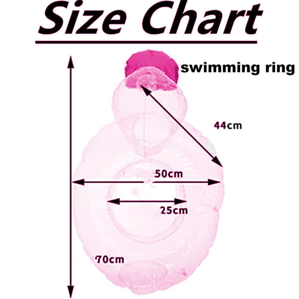 Barneoppblåsbare svømmebasseng Svømmering Strand Gjennomsiktig Andebassengleker For Svømming Vannfestdekorasjoner Pink Swimming Ring
