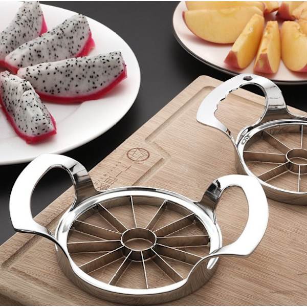 Eplekutter i 304 rustfritt stål, fruktkutter, stor fruktkutter, fruktkutter, skivekutter, kjernekutter