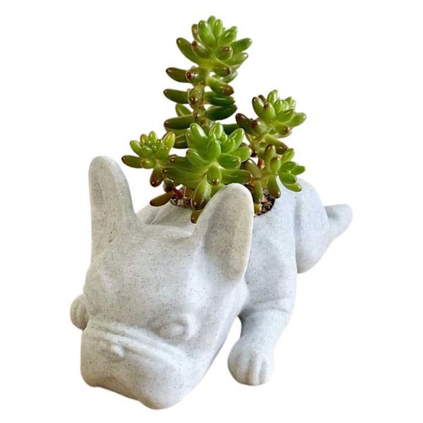 Blomkruka i Resin med Hundform, Fin Utförande, Anti-Deformation, Kreativ Dekorativ, Heminredning