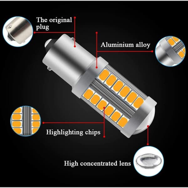 2 stk. Bil LED Blinklys - 1156-150°, Baklys