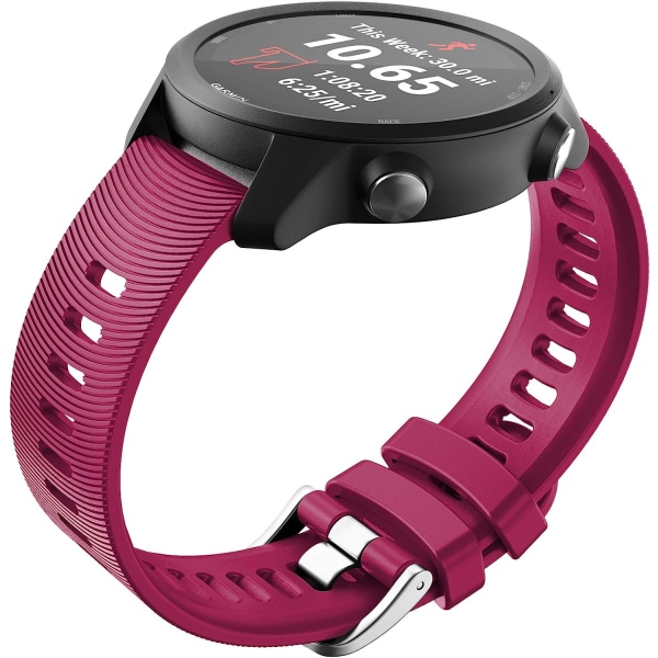 Hihna Garmin Vivomove HR / Vivoactive 3 / Vivoactive 3 Music / Forerunner 245/645 Music, 20mm Premium-silikonista valmistetut QuickFit-rannekkeet, useita värejä (F