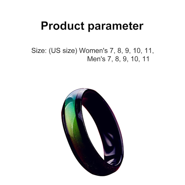 Snygg Ring i Rostfritt Stål med Tryckt Mönster - Unisex Rund Parring för Dejting US 9 Womens