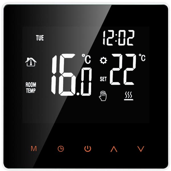 Smart termostat digital temperaturregulator LCD touchskærm ugentlig programmerbar elektrisk termostat gulvvarme til