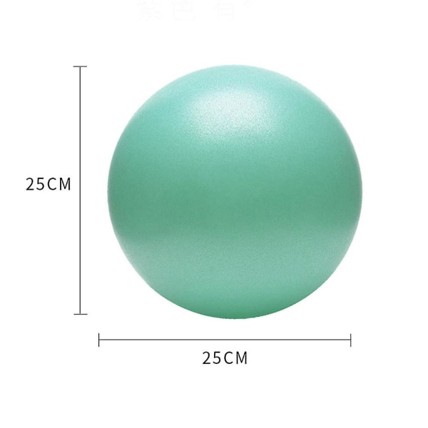 Träningsbollar för kvinnor, miniyoga pilatesboll, små stabilitetsbollar, fitness Green 25CM