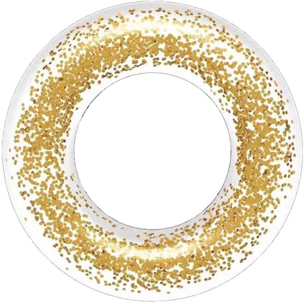 Uppblåsbar pool Float, Clear Float Tubes, Glitter Swimming Ring, Poolleksaker för sommar simbassängstrandleksak, Vattenkul festleksak