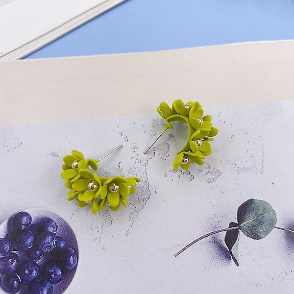 Ørering Blomst Stud Daglig Outfit Piger Mode Smykker Ac3798 A285