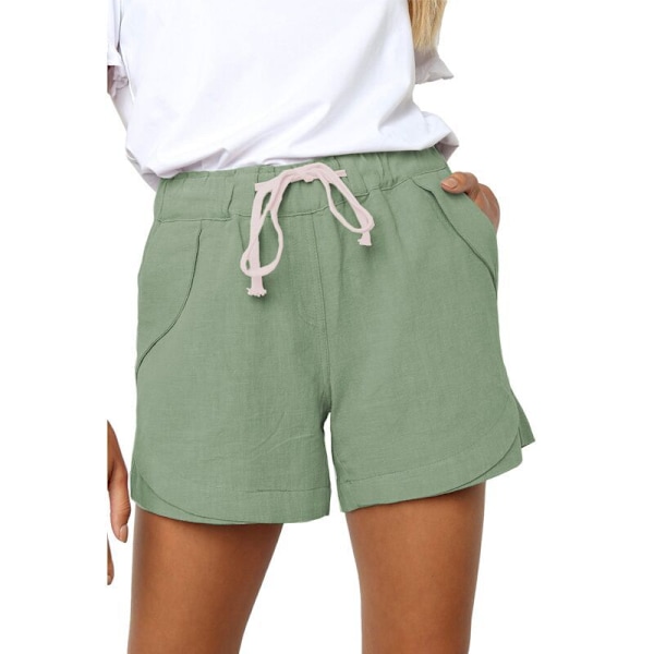 Damshorts i boxarstil, avslappnade, sommar 2023 Light Green M