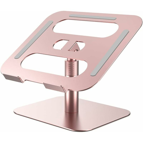 Hjemme Laptop Stativ Foldbar og Roterende Tablet Stativ (Rose Gold),