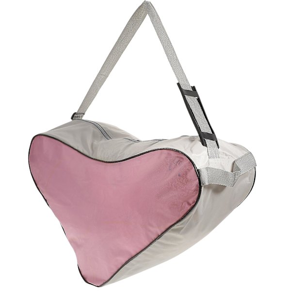 Mesh Net Tote Taske Skøjteløb Trekant Taske Skuldertaske Høj-kapacitet Pakke (pink)
