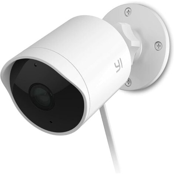 YI IP65 Vattentät WiFi-övervakningskamera, HD 1080p utomhus AI-säkerhetskamera Människodetektering, Rörelsedetektering, Två