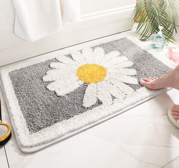 Daisy-moon grå 50*80cm tykk baderom sklisikker matte,