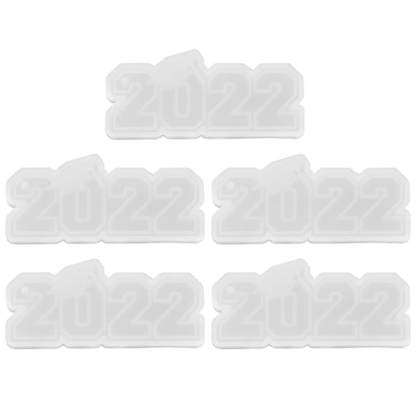 5 stk. Forme til Graduation Charm, 2022 Charm Forme, 2022 Vedhængsform