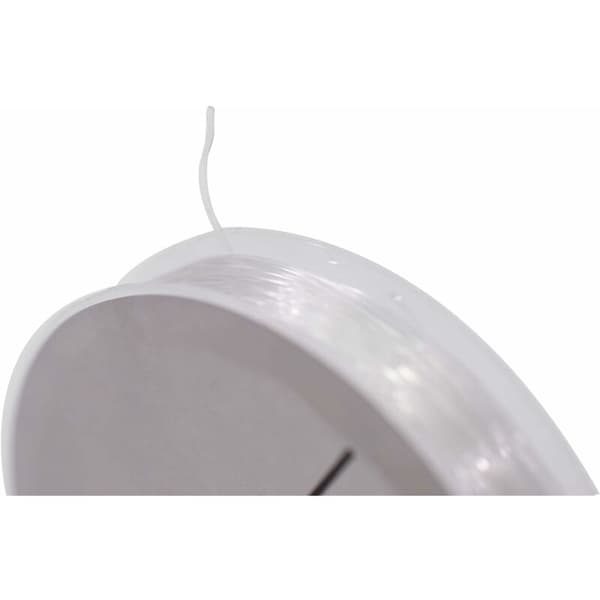 20 m rulle Elastiskt och Solid Tråd 0,5 mm Transparent