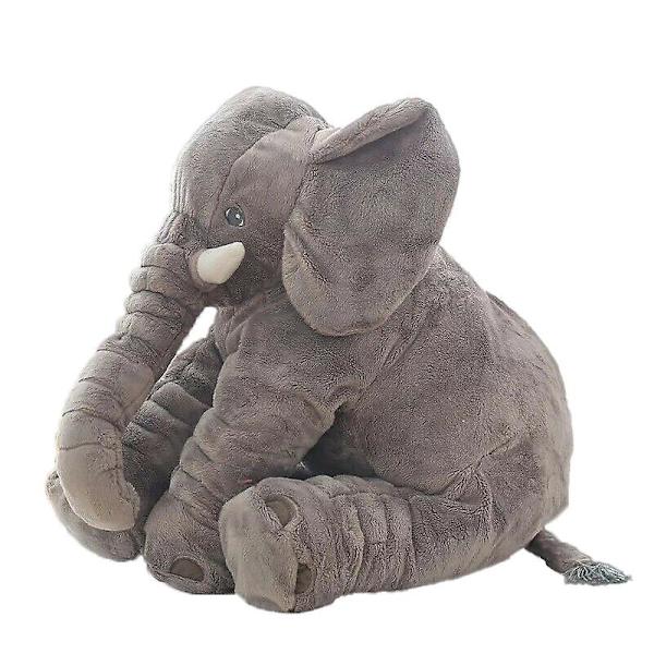 Iso pehmeä söpö tyyny pehmolelu norsu eläin lelu lapsille lahja 16\" & 24\" Grey 60cm