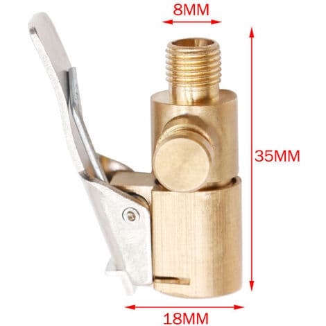 3 st. Bärbar Bil Däck Luftpump Adapter Extern Tråd Snabbkoppling [Kan Deflateras]
