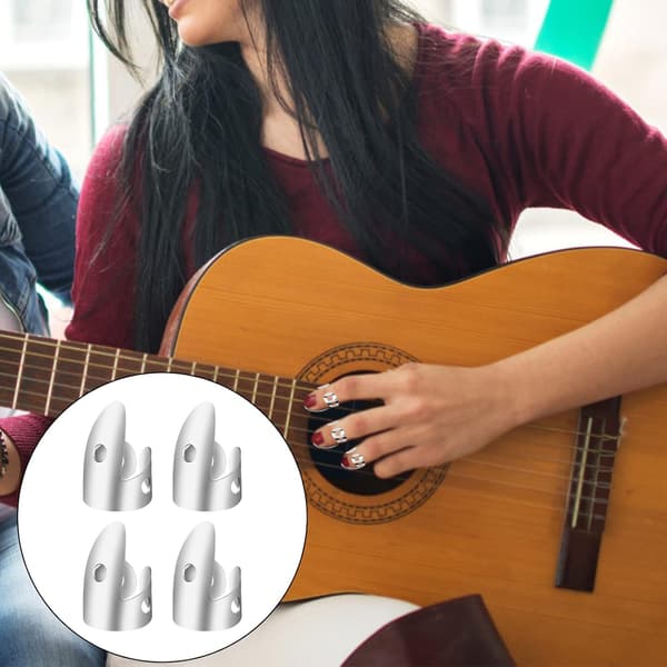 6-delt gitarplektersett, egnet for akustisk gitar