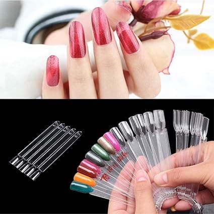 100 Nagelprover, Nageldisplay, Nagellacksmink