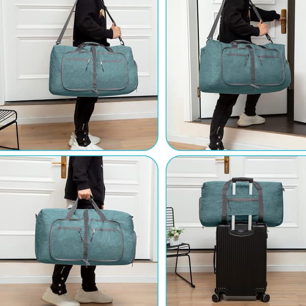 Foldbar duffelbag til mænd, vandafvisende, stor, letvægt