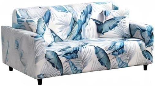 Tryckt sofföverdrag stretch sofföverdrag sofföverdrag för 3-sits soffa med två gratis örngott 01#(3-sits/stor 2-sits)
