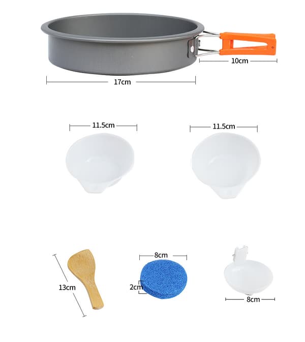 1-pack Uteserveringssats, Tekanna, Campingkokare, Kokkärlssats