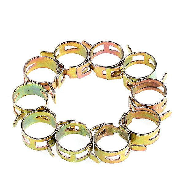 10 stk. 5-22mm fjederklemme brændstofledning slange vandrør rørklemmer fastgørelseselement Inner diameter 16mm