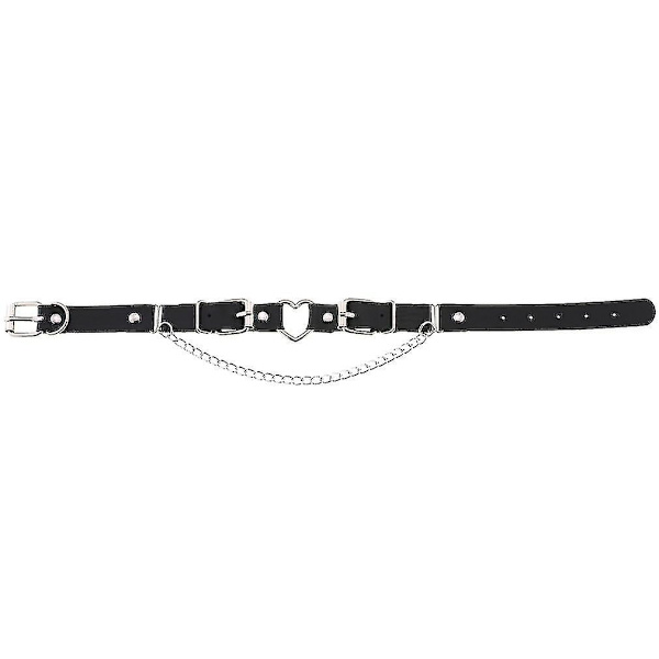 Gotisk Svart Hjerte Choker Punk Halskjede Krage For Jente Kule Chocker Hals Cosplay Smykker Egirl Gotiske Tilbehør orange