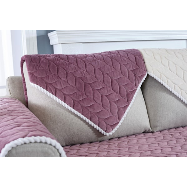 Modern minimalistisk soffa kudde, bekväm plysch soffa kudde överdrag (Lila, 70*90),