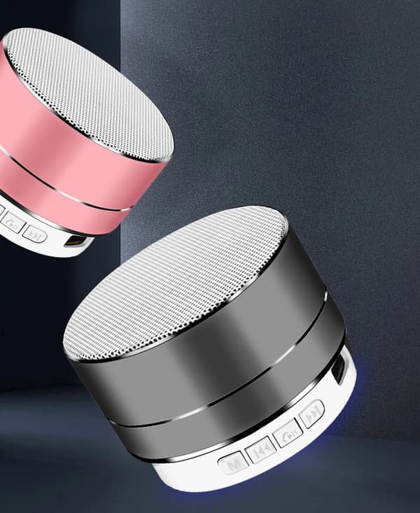 Alloy Bluetooth-høyttaler, bærbar minihøyttaler (sølvgrå)
