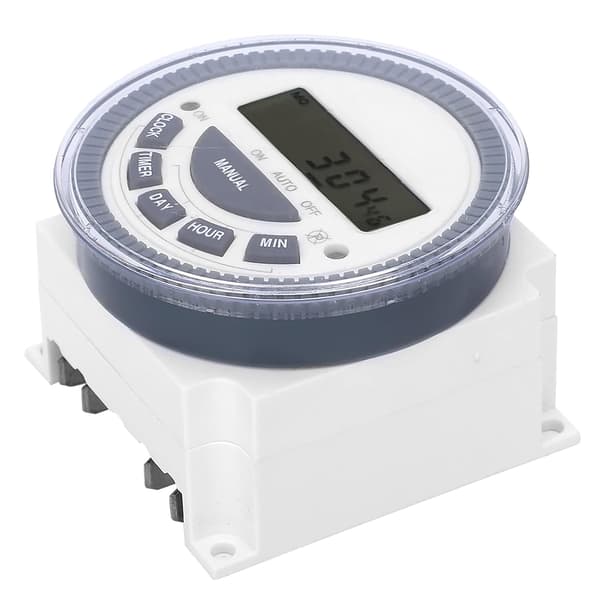 Programmerbar digital timer, displaybrytare, elektronisk LCD-timer, 12 volt DC 30A 12VDC timerbrytare, TM619-5P