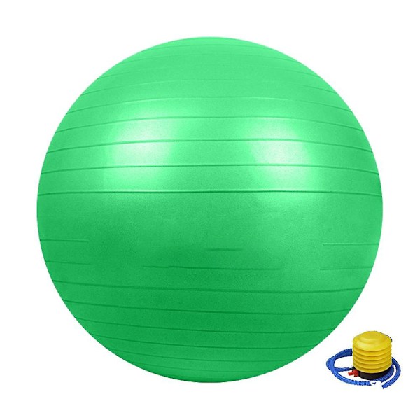 Träningsboll, Stabilitetsboll för Hemmet, Yoga, Gym Boll, Fysioboll, Schweizisk Boll, Fysioterapi Green 55CM