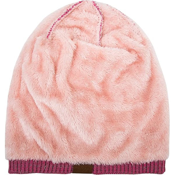 Varm trendig höst- och vintermössa i fleece