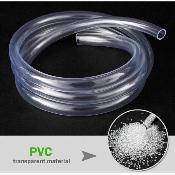 2 meter transparent flexibel PVC-slang, 16 × 20 mm tryckslang.
