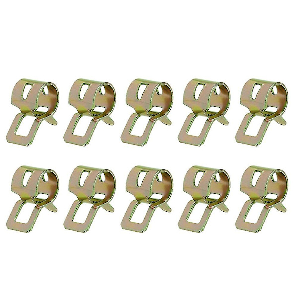 10 st 5-22 mm Fjäderklämmor Bränsleslang Vattenrör Slangklämmor Fäste Inner diameter 8mm