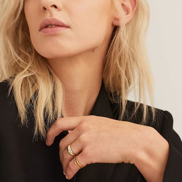 Elegant och Stilig Stjärnformad Ring i Legering - Perfekt för Förlovning US 6