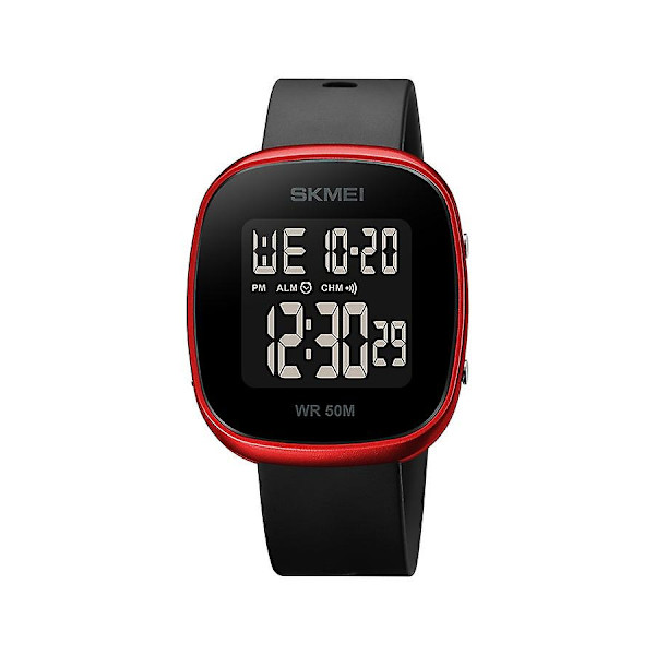 Herrar Mode Outdoor Sport Multifunktion Alarm 5 Bar Vattentät Digital Klocka 1843