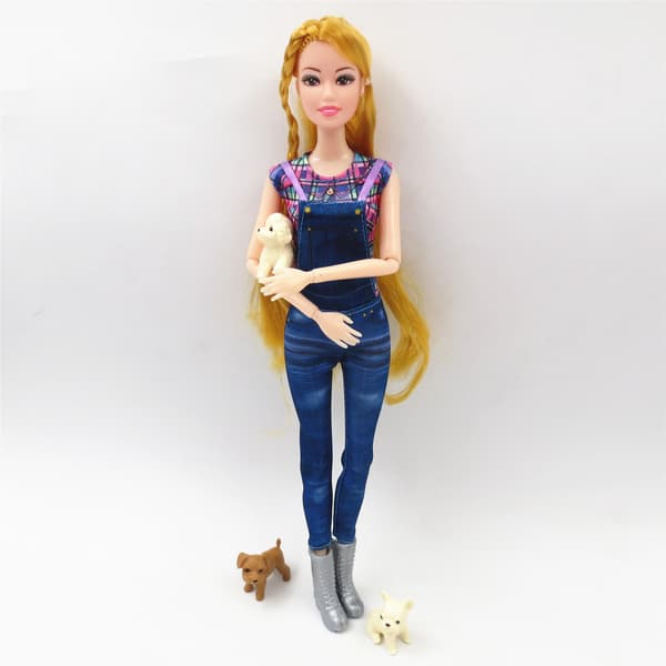 8-delt Barbie modekostume, seler, modeoverdel og
