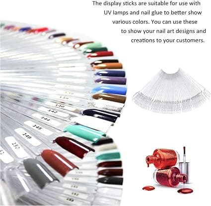 100 Nagelprover, Nageldisplay, Nagellacksmink