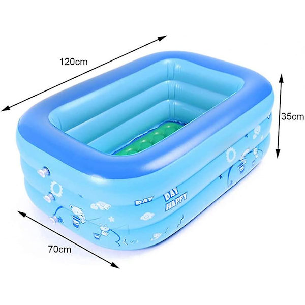 Uppblåsbar Babypool, Liten Simbassäng För Barn, Vikbar Pvc, Rektangulär, Familjedusch, Handfat, Bärbar Dusch, För Baby Och Barn, Storlek