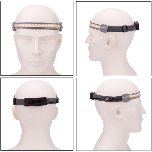 1 stk COB bærbar USB pannelykt mini med rødt lys