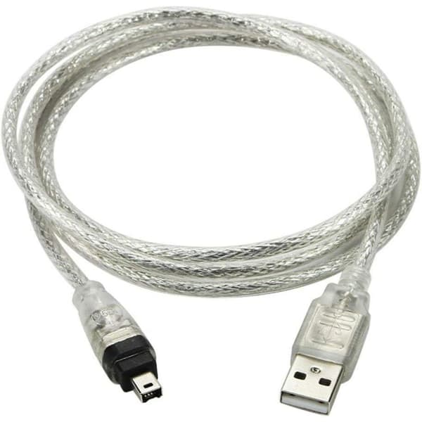 USB han til FireWire IEEE 1394 adapterkabel. 4-bens han iLink til Sony DCR-TRV75E DV