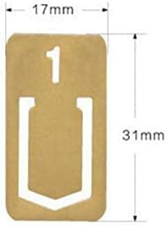 12 Mini Koppar Digitala Läsmetallklämmor Bokmärken